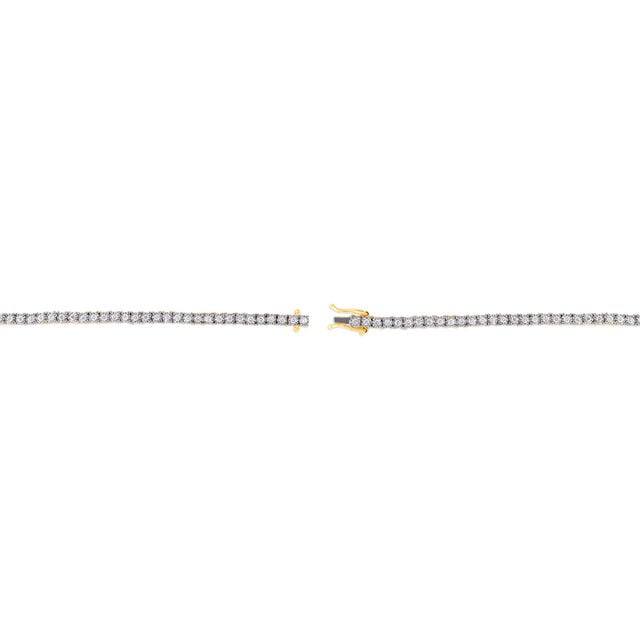 Lavish Yellow And White Gold And Diamond Strand Bracelet,,hi-res 2