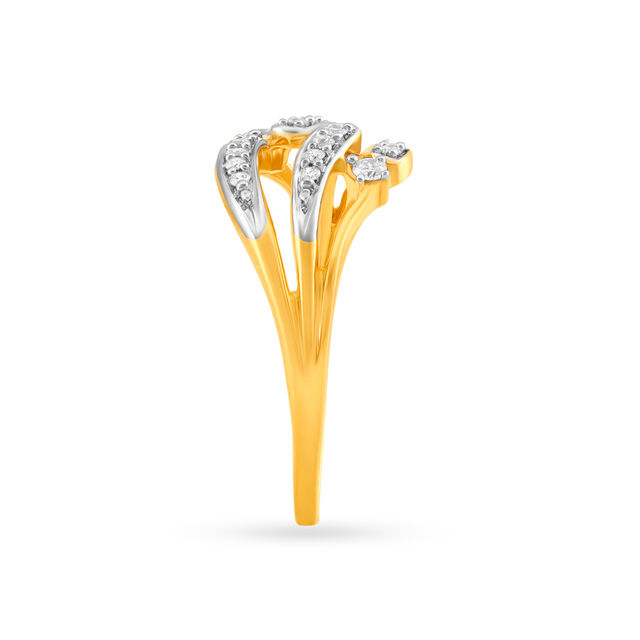 Elegance in Motion Gold Ring 3