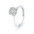 Pristine Heart White Gold and Diamond Finger Ring 