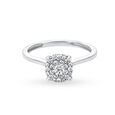 Pristine Heart White Gold and Diamond Finger Ring 2