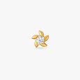 Exuberant Gold and Diamond Nose Pin 2