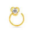 Sublime Floral Diamond Nose Pin,,hi-res 