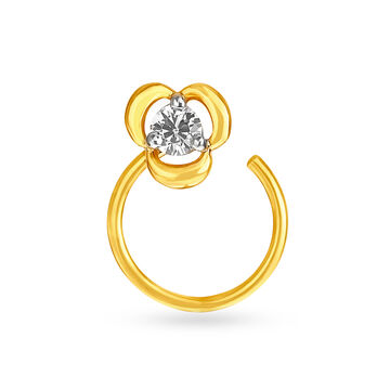Sublime Floral Diamond Nose Pin