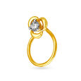 Sublime Floral Diamond Nose Pin,,hi-res 2