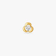 Modern Gold and Diamond Nose Pin 2
