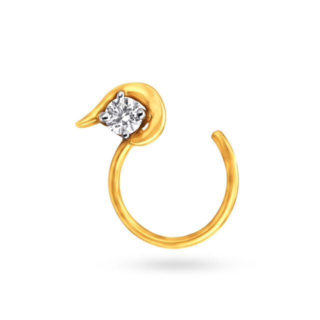 Stylish Diamond Nose Pin,,hi-res 