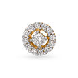 Blingy Round Gold and Diamond Nose Pin,,hi-res 
