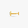 Rosy Diamond and Gold Nose Pin 3