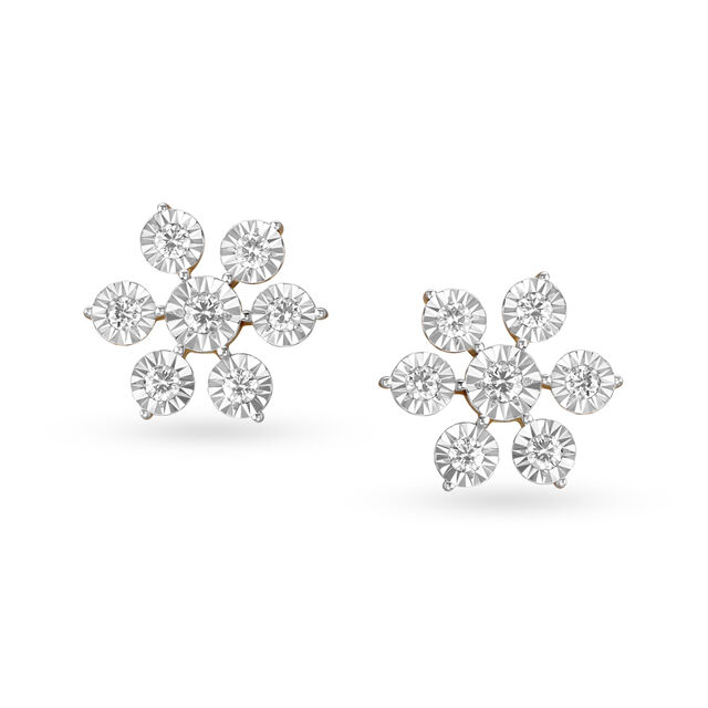 Blissful Seven Stone Diamond Stud Earrings,,hi-res 2