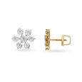 Blissful Seven Stone Diamond Stud Earrings 4