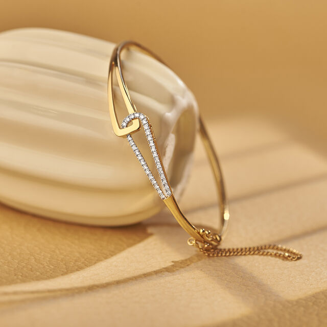 Delicate Diamond Bangle,,hi-res 