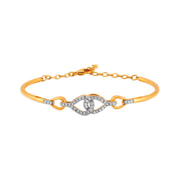 18 Karat Gold and Diamond Bangle