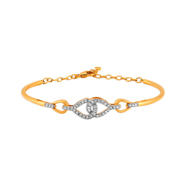 18 Karat Gold and Diamond Bangle,,hi-res 