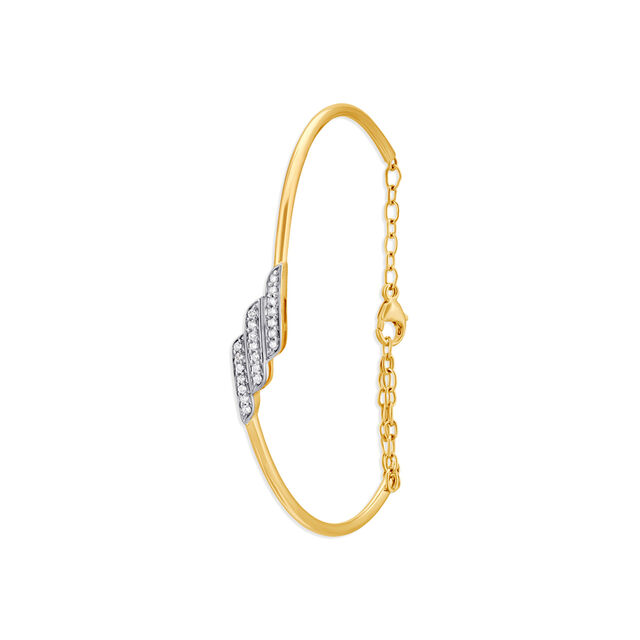 Minimalistic Dainty Diamond Bangle,,hi-res 3