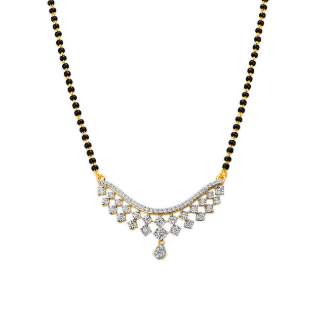 Mesh Diamond Mangalsutra 