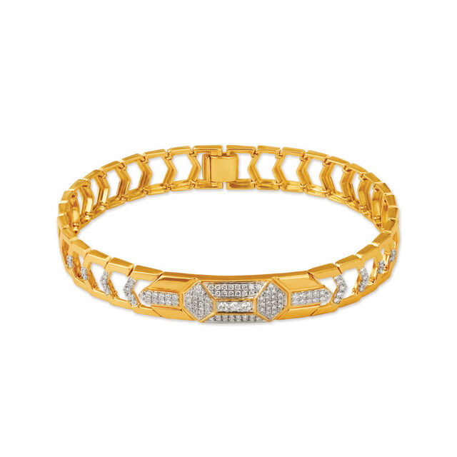 Luxurious Stunning Gold and Diamond Bracelet 