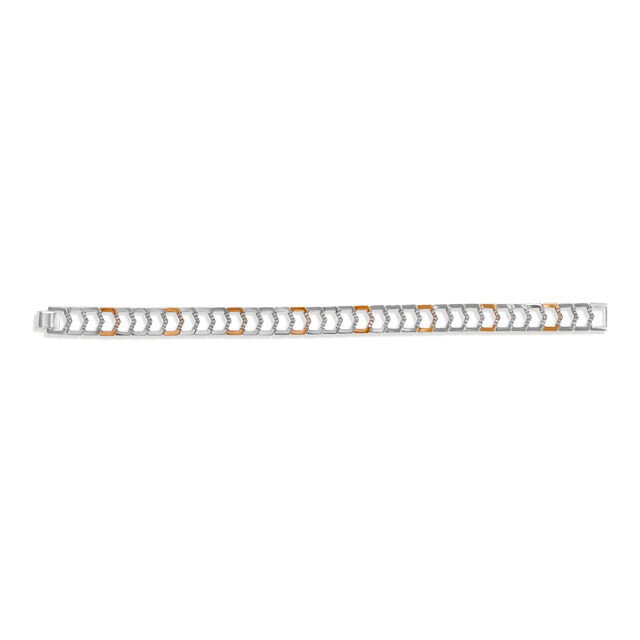 18 Karat White and Rose Gold Diamond Bracelet,,hi-res 2