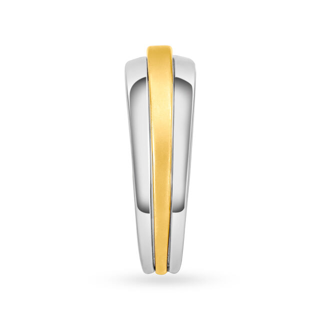 Dual-Tone 18 Karat Yellow And White Gold Finger Ring,,hi-res 3