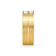 Snazzy 18 Karat Yellow Gold And Diamond Finger Ring 3