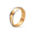 Contemporary Yellow and White Gold Ring for Men,,hi-res 