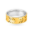 Cut-Out 18 Karat Yellow And White Gold Finger Ring,,hi-res 2
