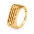 Brilliant 18 Karat Yellow Gold Bar Finger Ring,,hi-res 