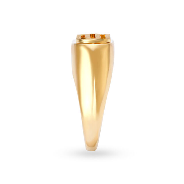 Brilliant 18 Karat Yellow Gold Bar Finger Ring,,hi-res 3