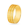 Textured Gold Ring for Men,,hi-res 