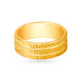 Textured Gold Ring for Men,,hi-res 2