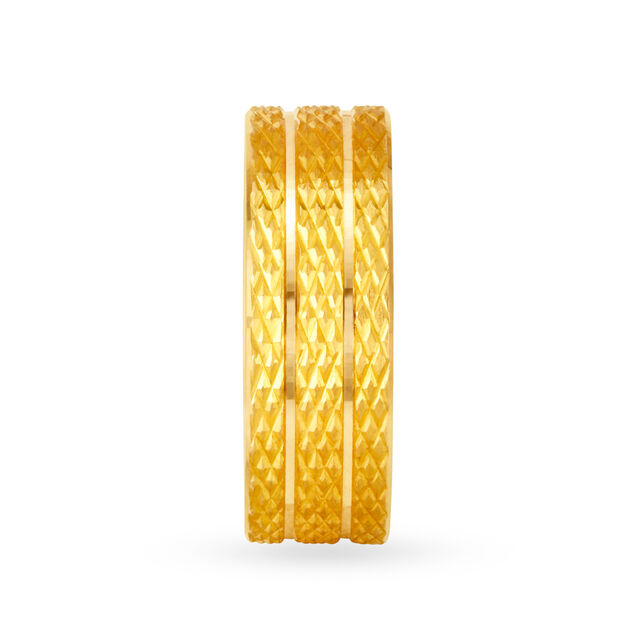 Textured Gold Ring for Men,,hi-res 3