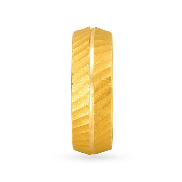 Textured Cut-Out 18 Karat Gold Finger Ring,,hi-res 3