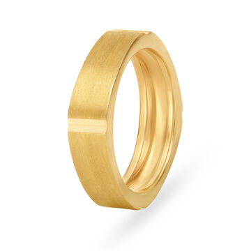 Geometric Gold Ring for Men