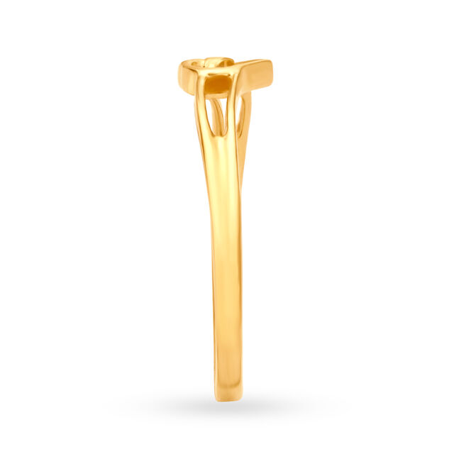 Lovely Heart Gold Ring,,hi-res 3