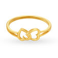 Enticing Hearts Gold Ring,,hi-res 2