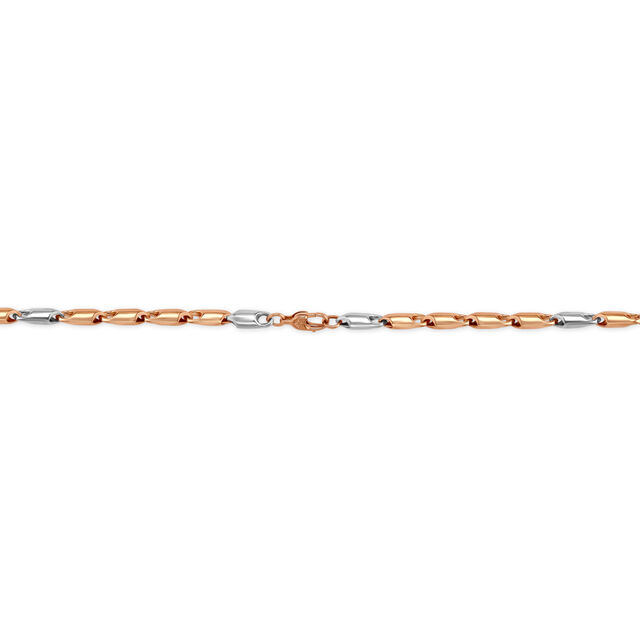 Shining Link Dual Tone Gold Chain For Men 3