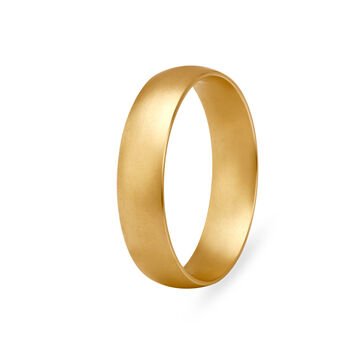 Classy Multifinish Gold Finger Ring for Men
