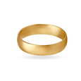 Classy Multifinish Gold Finger Ring for Men 2