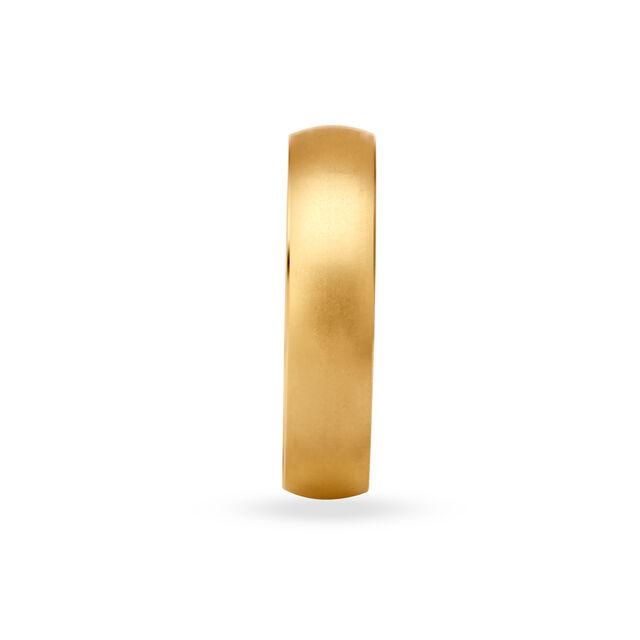 Classy Multifinish Gold Finger Ring for Men 3