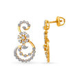 Mesmerising Floral Diamond Necklace Set in Yellow and White Gold 4
