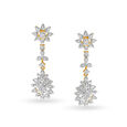 Enchanting Yellow And White Gold And Diamond Floral Foliage Necklace Set 3