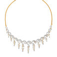 Ethereal Floral Diamond Necklace and Earrings Set 2
