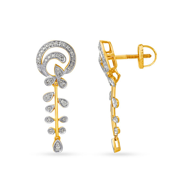 Ethereal Floral Diamond Necklace and Earrings Set 4
