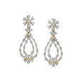 Riveting Floral And Ribbon Motif Diamond Necklace Set 3