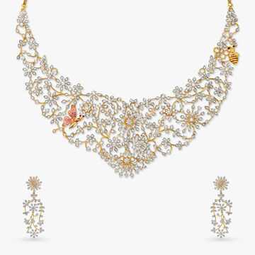 Tanishq Gold Necklace Set