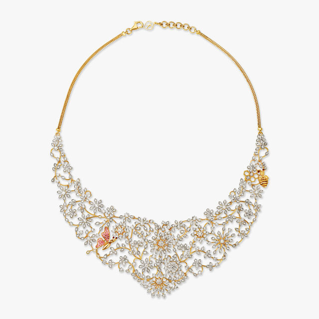 Tanishq Gold Necklace Set,,hi-res