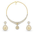 Elaborate Gold and Diamond Necklace Set 