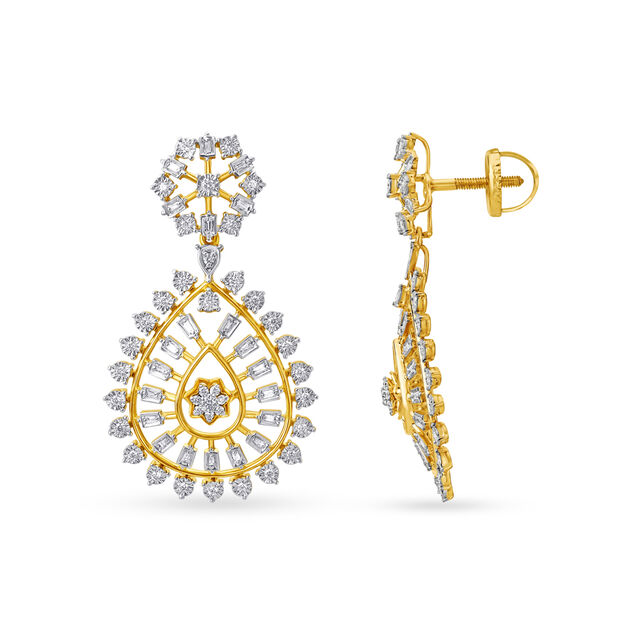 Elaborate Gold and Diamond Necklace Set 4