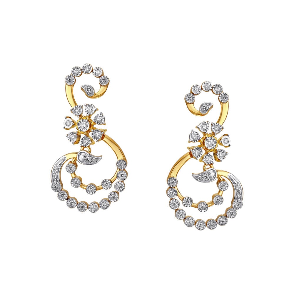 Tanishq platinum earrings with price top
