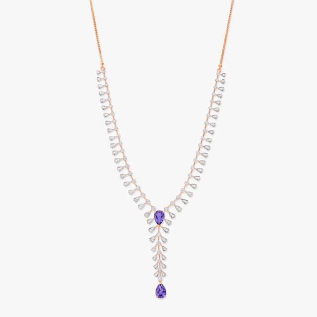 Exquisite Raindrop Diamond Necklace Set 2