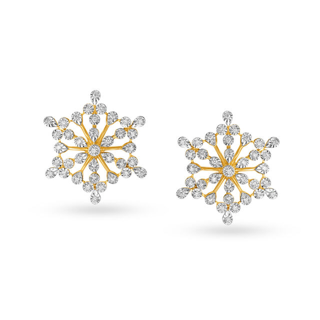 Striking Floral Diamond Pendant and Earrings Set,,hi-res 3